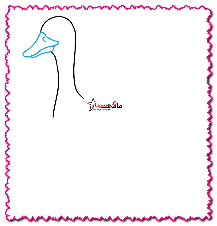how to draw a goose easy