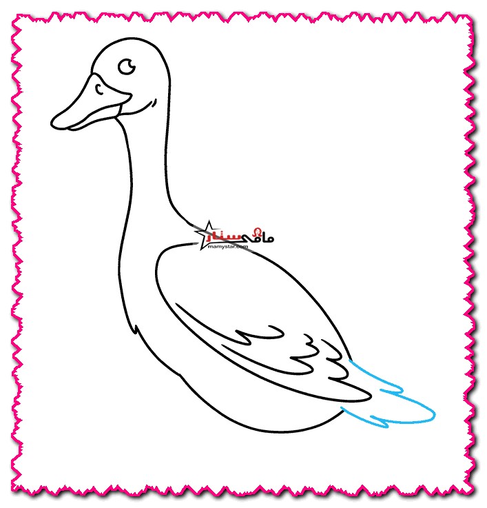 how to draw a cartoon goose step by step