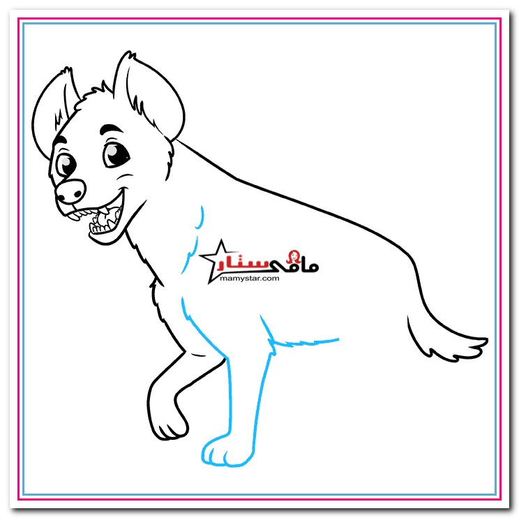 how to draw a hyena from lion king
