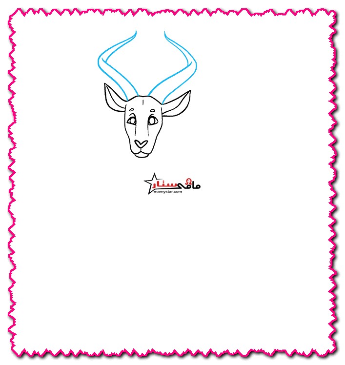 how to draw an antelope face