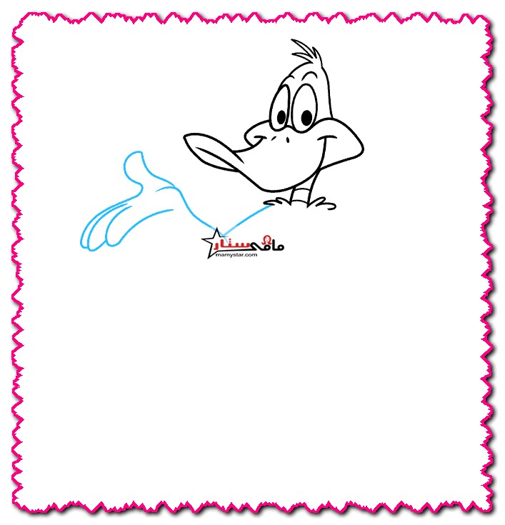how to draw daffy duck easy