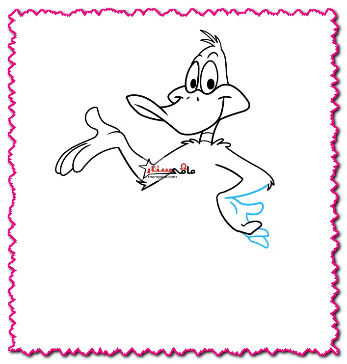 how to draw daffy duck step by step