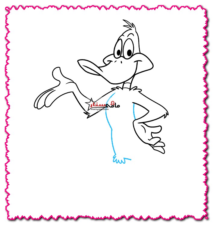 how to draw daffy duck step by step easy