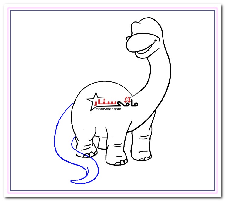 how to draw a dinosaur easy tutorial