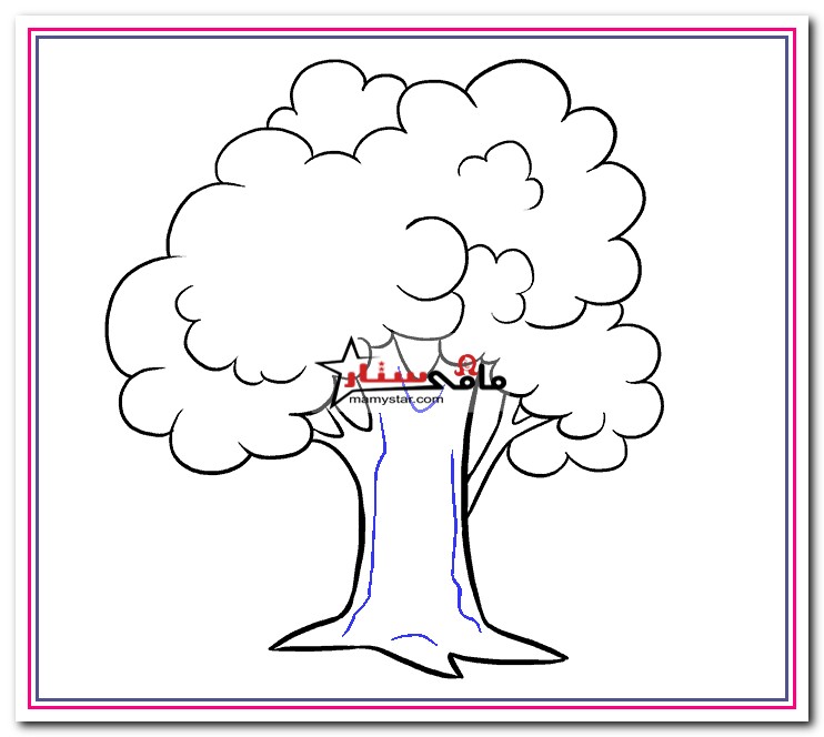 how to draw a tree step by step for beginners