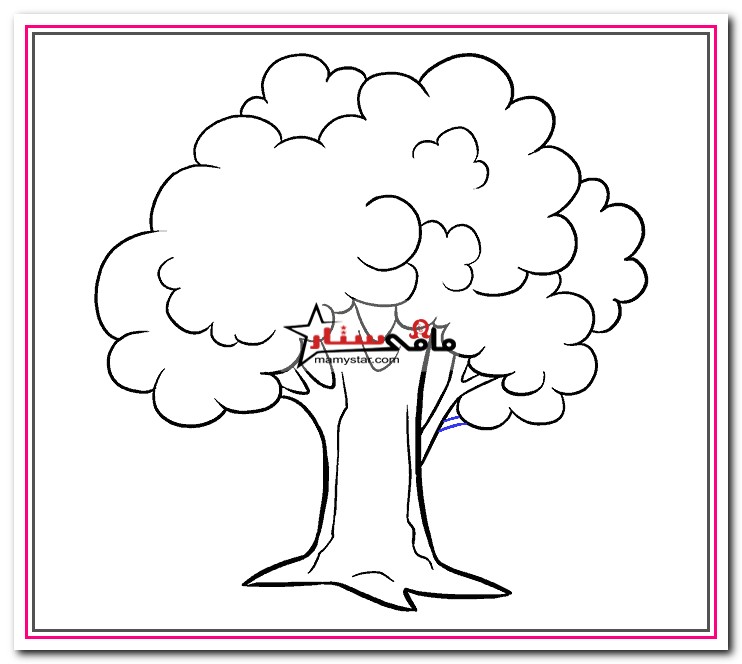 how to draw a tree easy