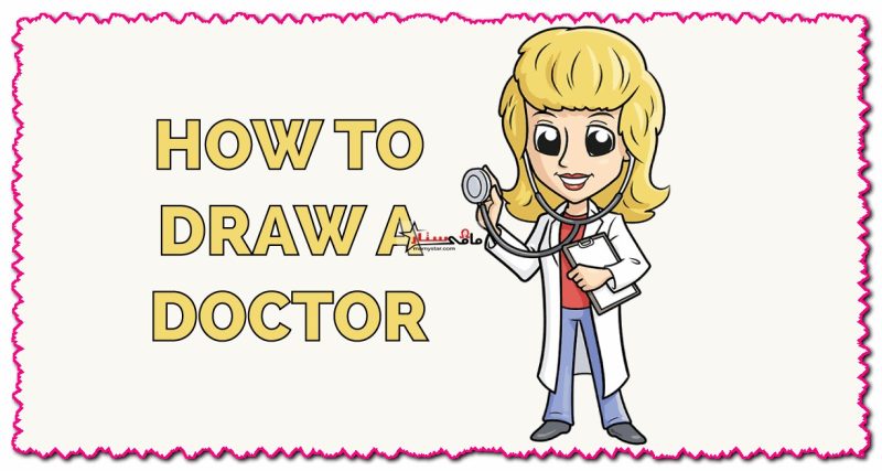 how to draw a doctor girl