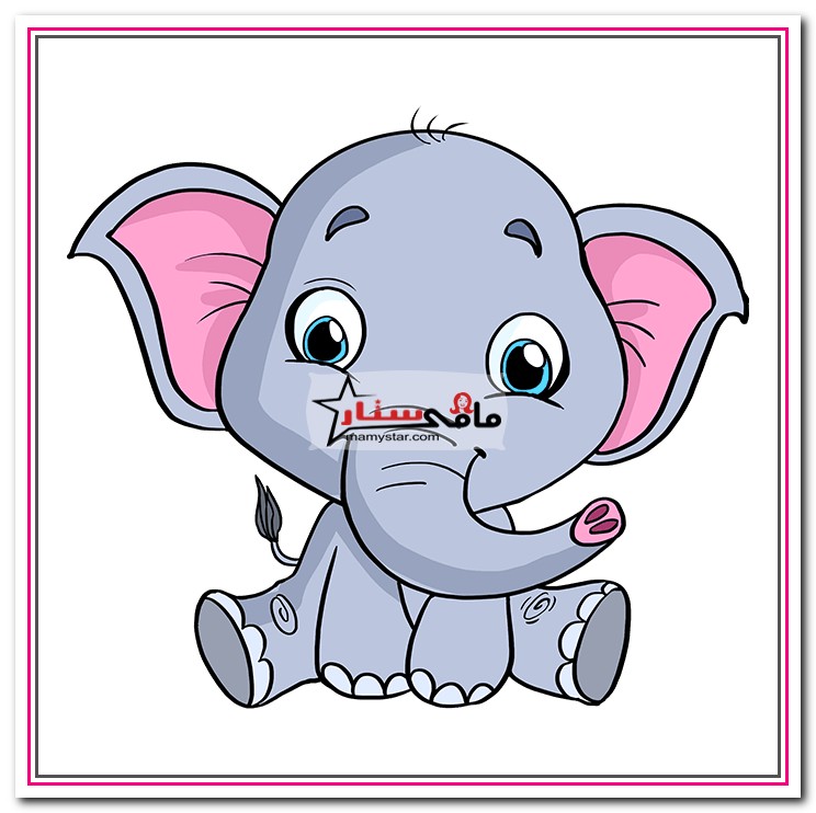 Cute Baby Elephant coloring