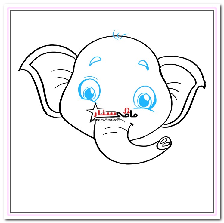 how to draw a baby elephant step by step easy