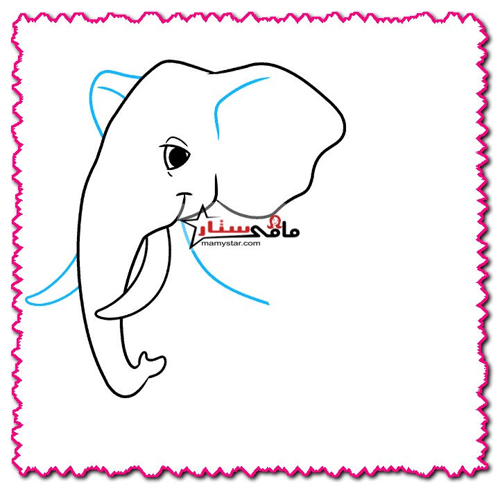 how to draw an elephant head