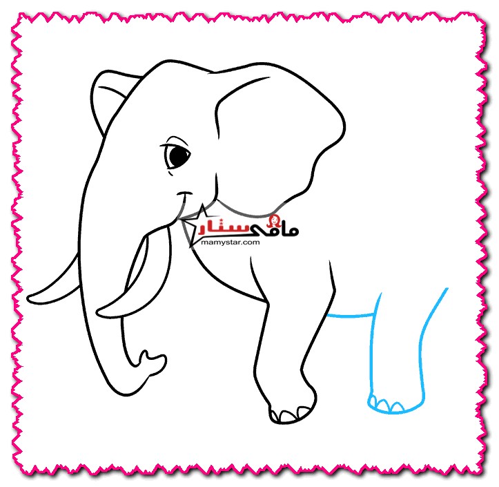 how to draw an elephant for kids