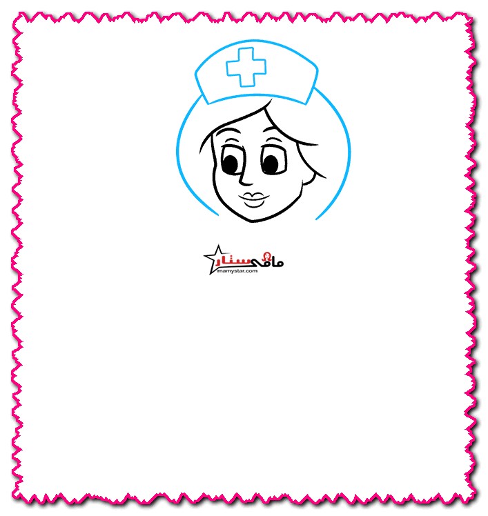 how to draw a nurse hat