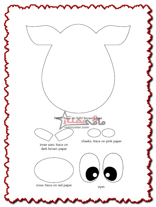 reindeer craft template