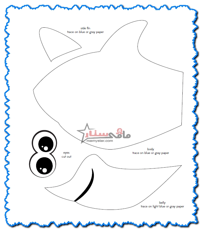 shark crafts template