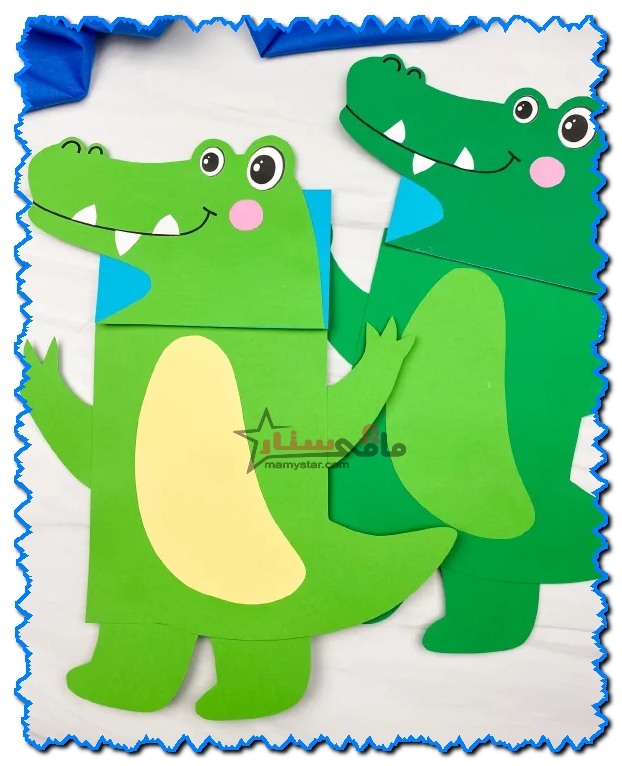 paper crocodile craft