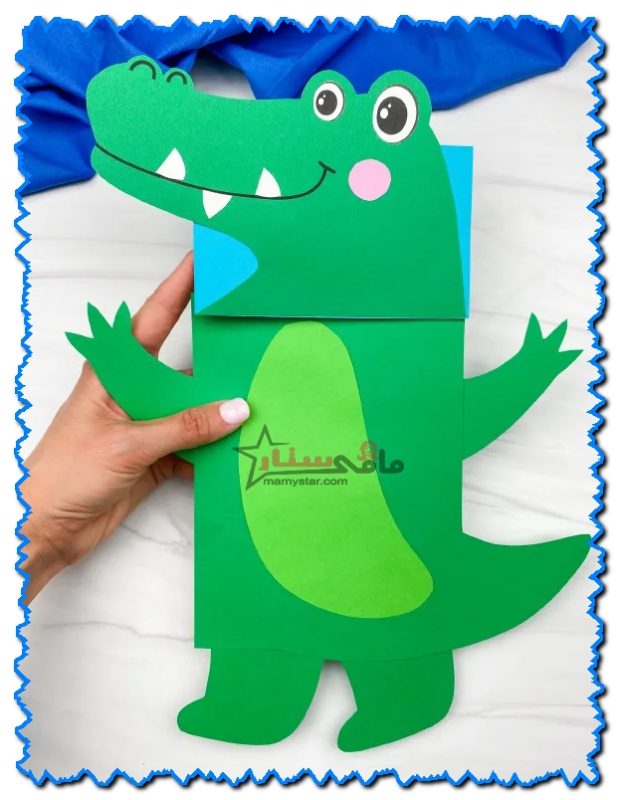 How do you make a paper alligator?