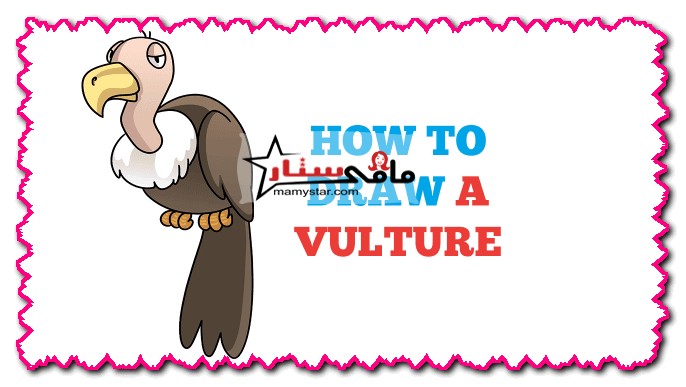 how to draw a vulture