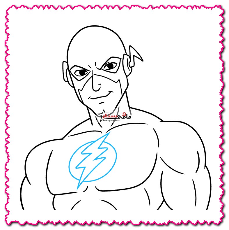 how to draw the flash step by step