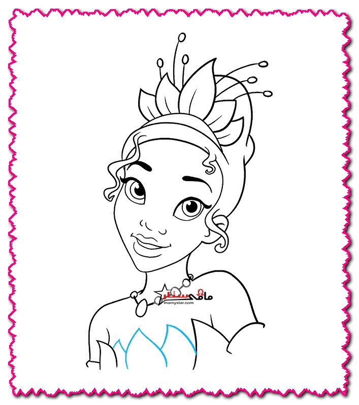 how to draw princess tiana full body