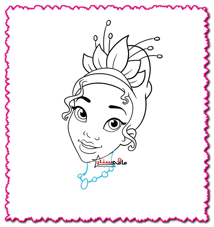 how to draw princess tiana