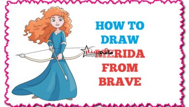 how to draw merida from brave