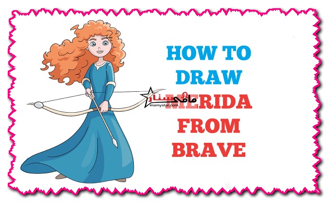 how to draw merida from brave