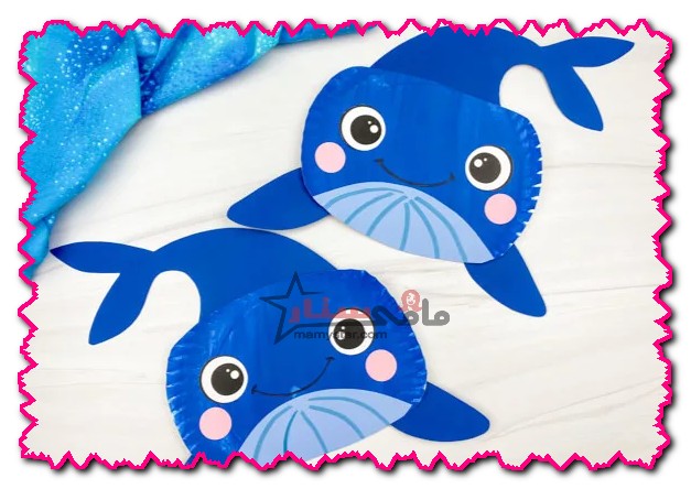 how to make a paper plate humpback whale craft