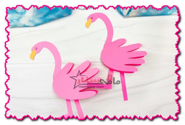 how to make a flamingo card craft