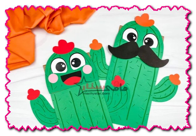how to make a paper cactus craft