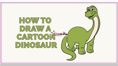 how to draw cartoon dinosaur