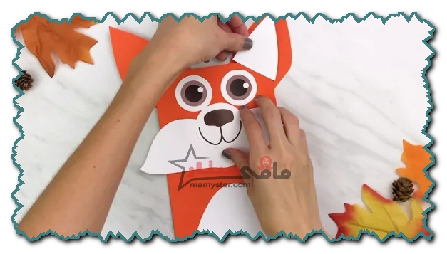 fox paper bag craft for kids