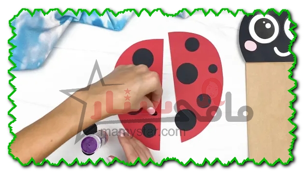 how to make a ladybug paper