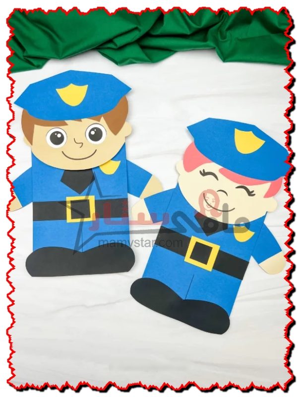 police officer crafts for kindergarten