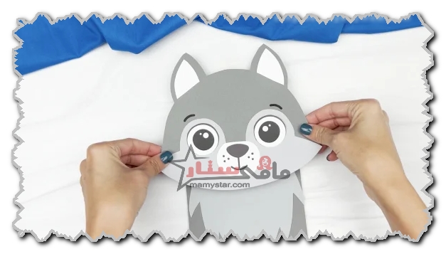 wolf paper bag puppet