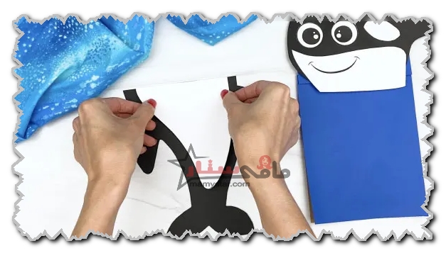 how to make a killer whale paper
