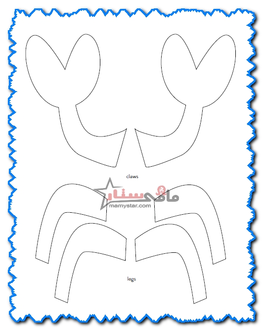 printable crab template