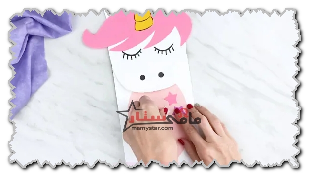 unicorn paper bag puppet craft
