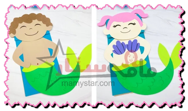 how to make a mermaid out of paper