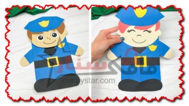 how to make a police officer out of paper