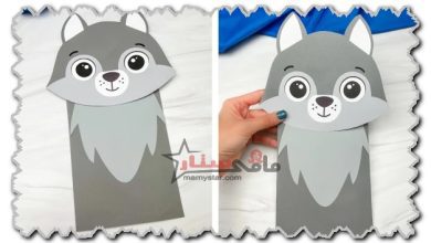 how to make a paper wolf puppet