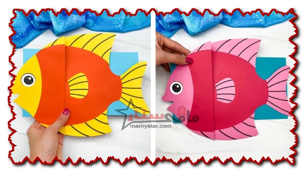 how to make a paper fish puppet