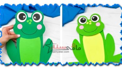 how to make a paper frog puppet