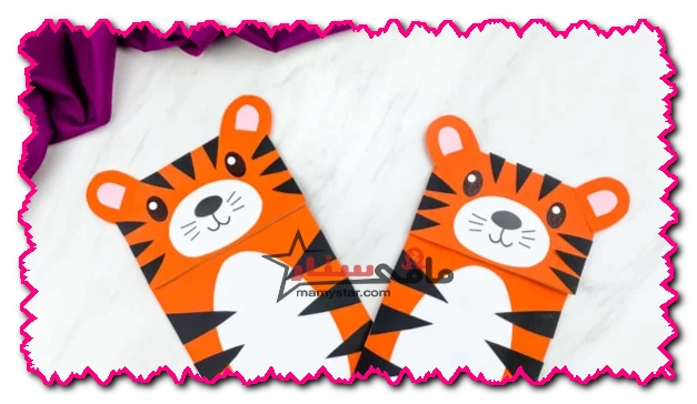 how to make a paper tiger puppet