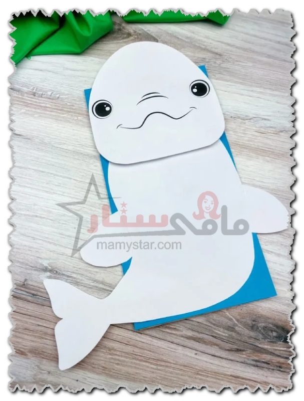 beluga whale preschool craft