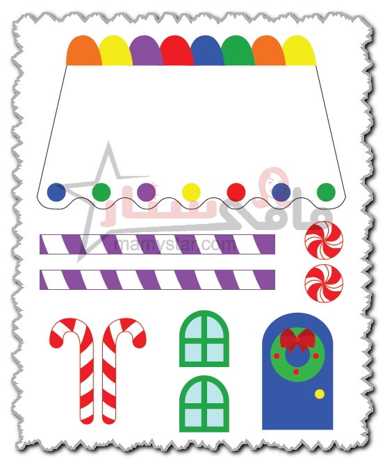 gingerbread house craft template