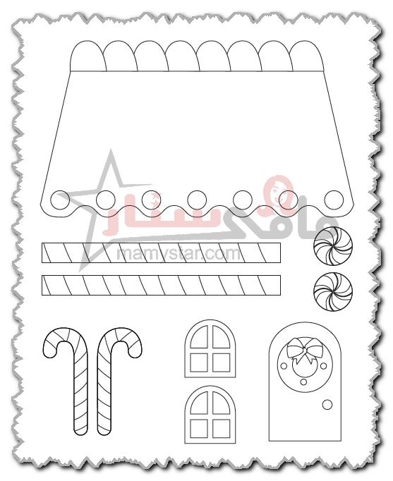 printable gingerbread house craft