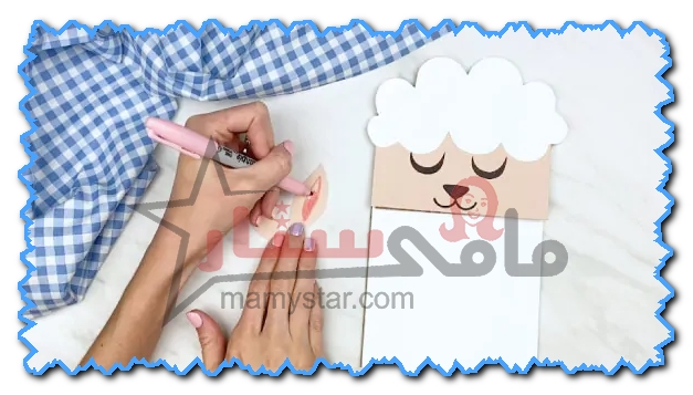 sheep paper bag puppet