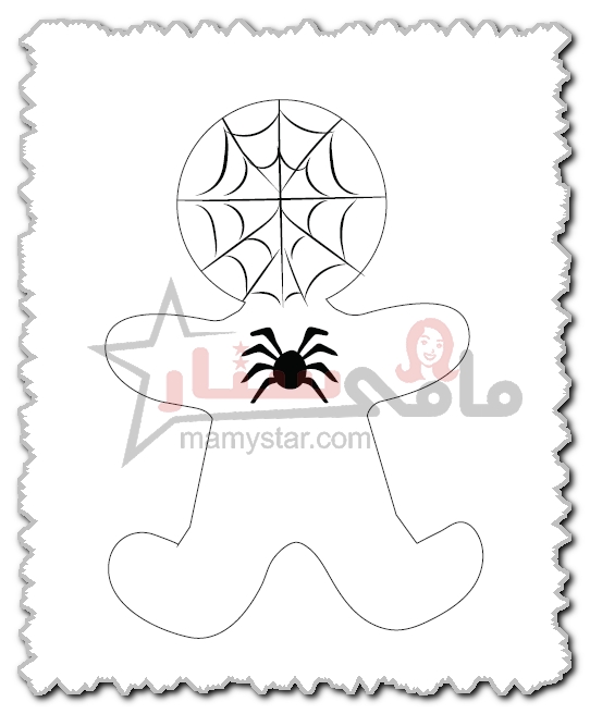 spiderman gingerbread man craft template