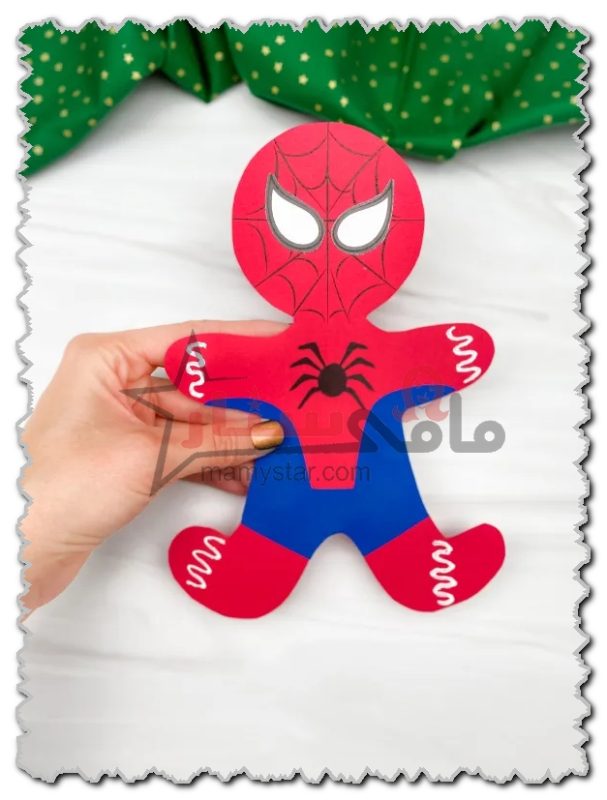 how to make spiderman gingerbread man