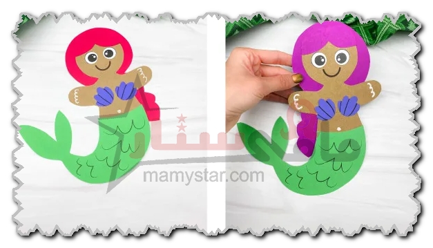 how to make mermaid gingerbread out of paper